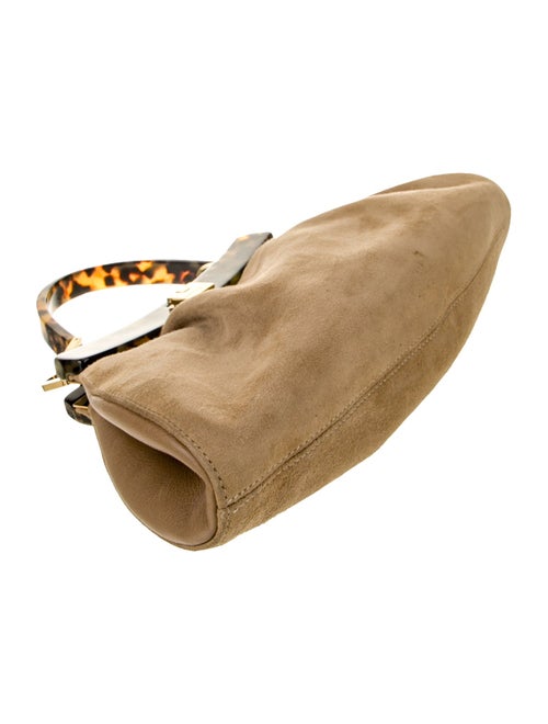 Salvatore Ferragamo Suede Top Handle Bag