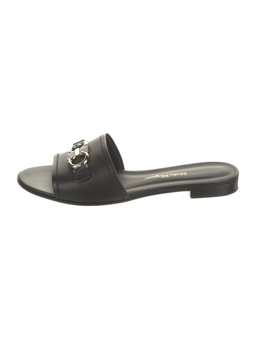 Salvatore Ferragamo Leather Slides