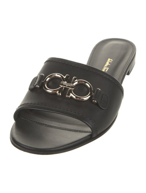 Salvatore Ferragamo Leather Slides