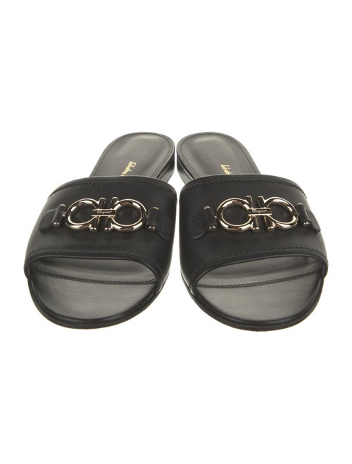 Salvatore Ferragamo Leather Slides