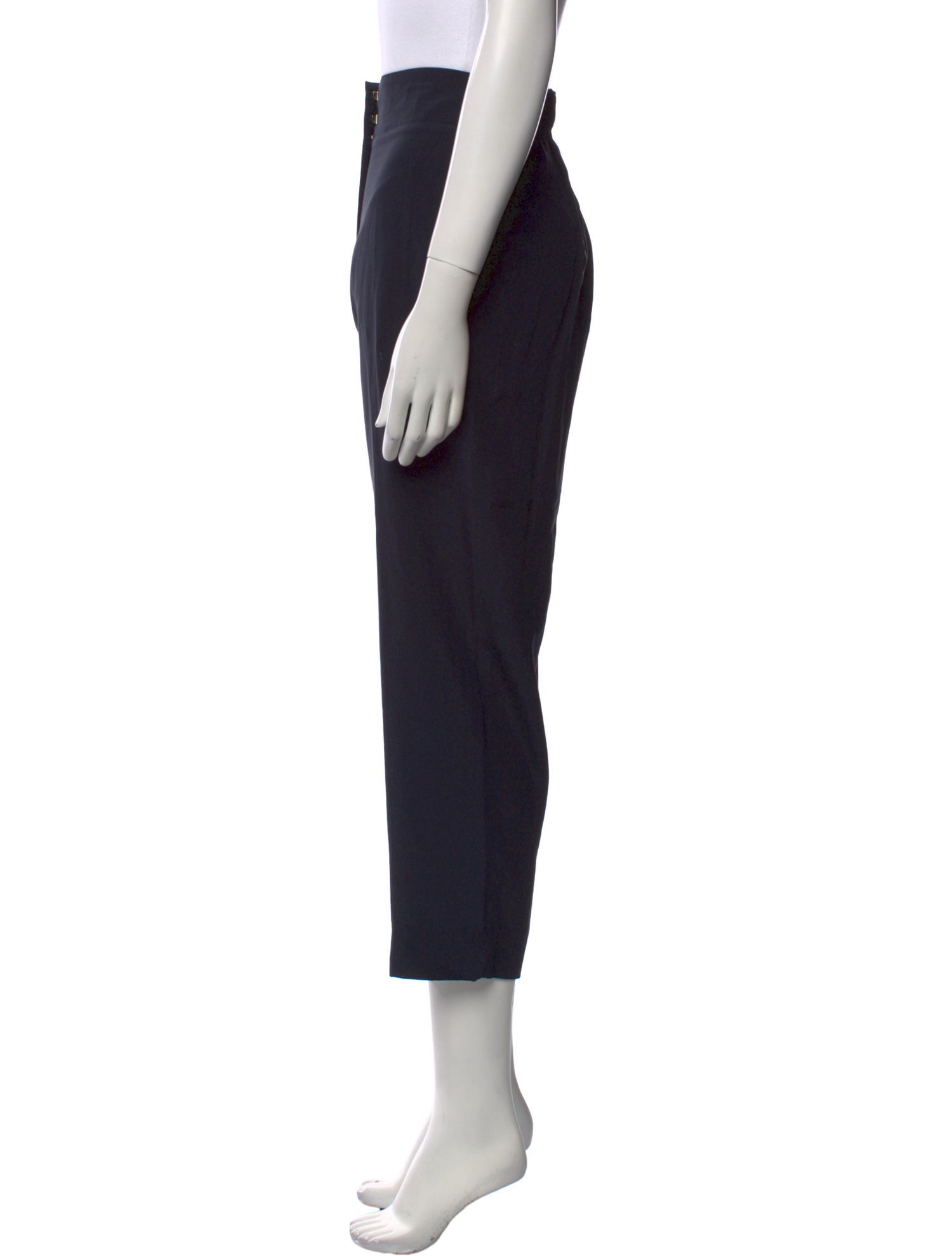 Salvatore Ferragamo Silk Straight Leg Pants