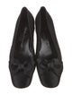 Salvatore Ferragamo Satin Bow Accents Flats