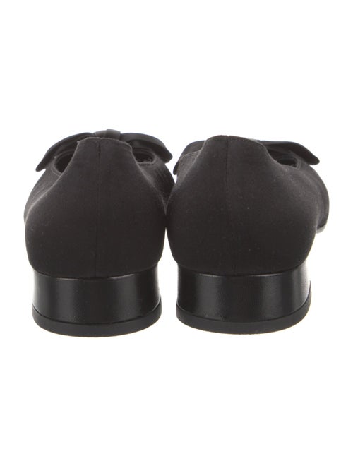 Salvatore Ferragamo Satin Bow Accents Flats