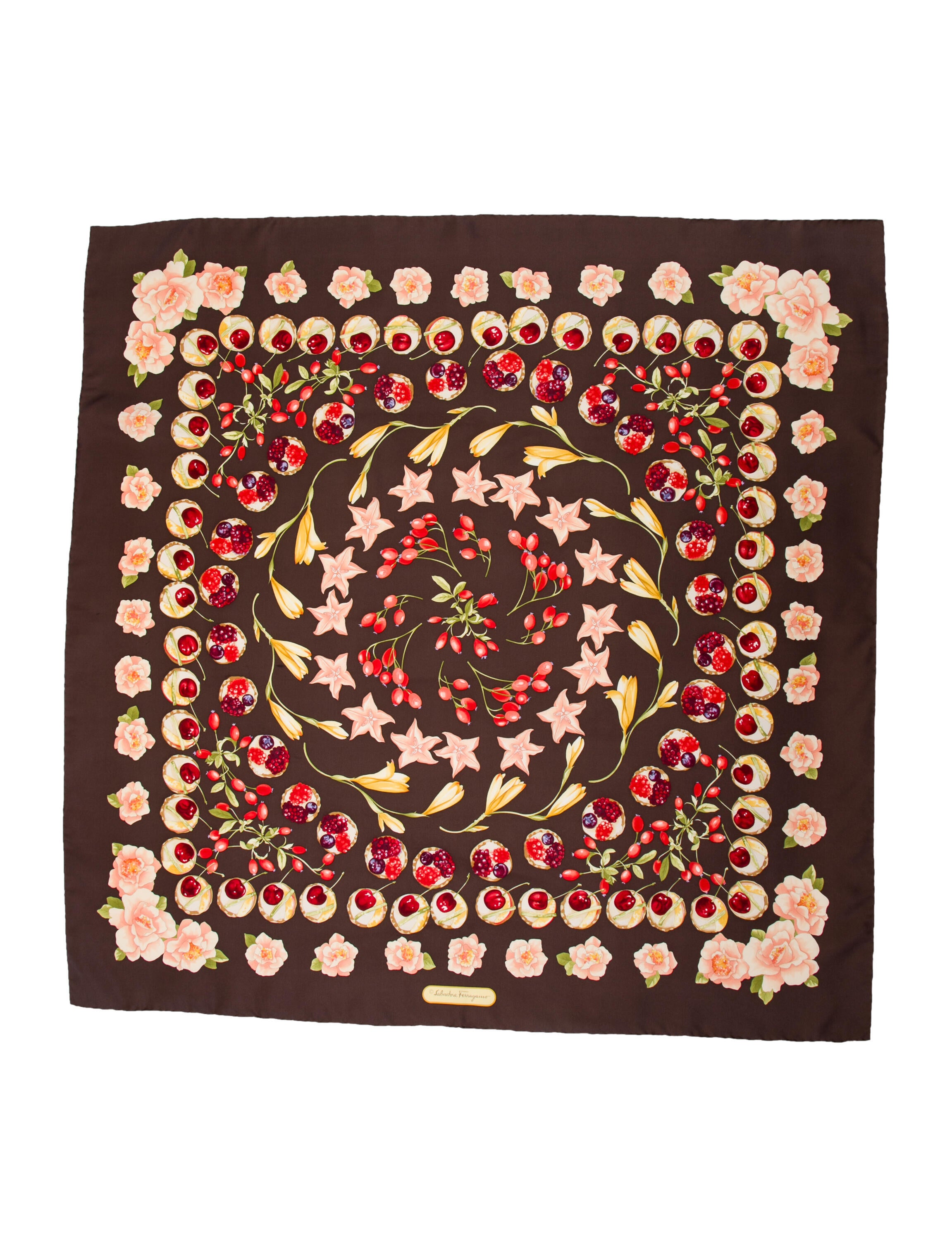 Salvatore Ferragamo Silk Printed Scarf