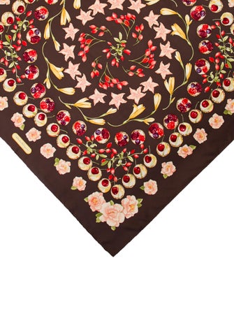 Salvatore Ferragamo Silk Printed Scarf