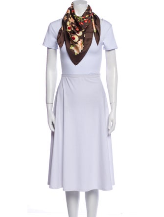 Salvatore Ferragamo Silk Printed Scarf