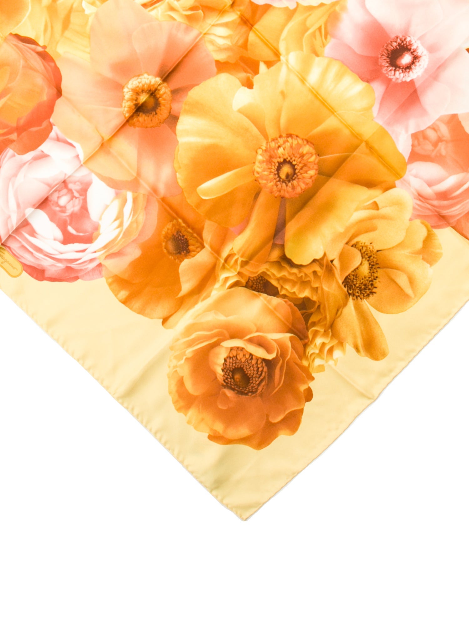 Salvatore Ferragamo Silk Floral Print Scarf w/ Tags