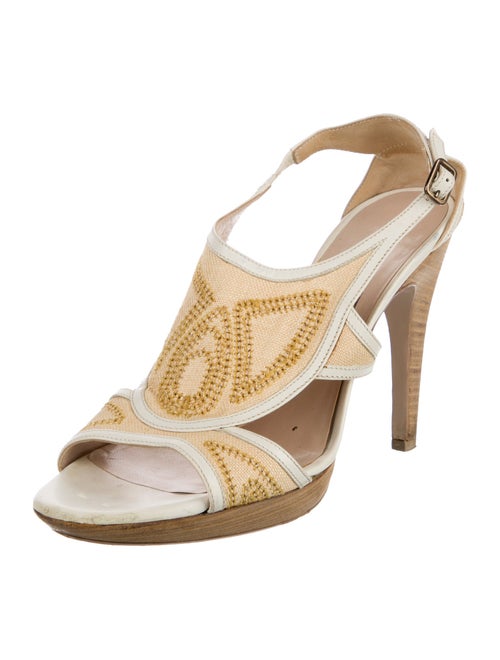 Salvatore Ferragamo Leather Slingback Sandals