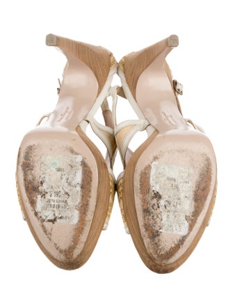 Salvatore Ferragamo Leather Slingback Sandals