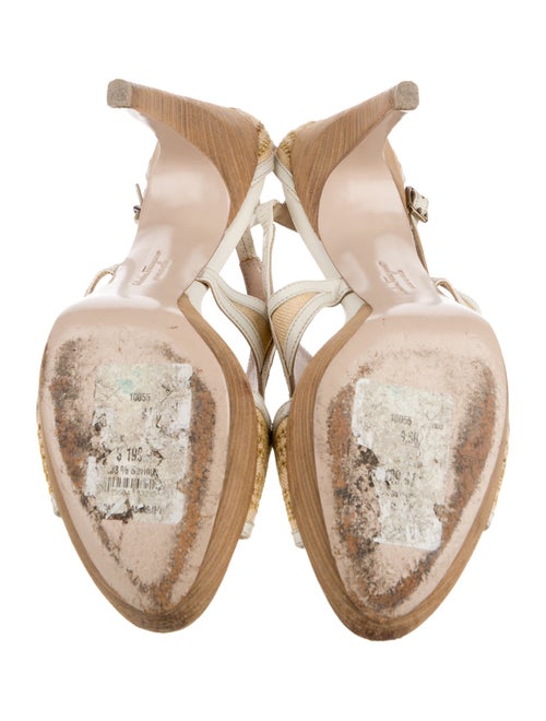 Salvatore Ferragamo Leather Slingback Sandals