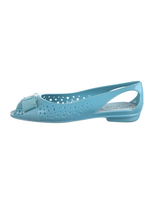 Salvatore Ferragamo Rubber Printed Flats