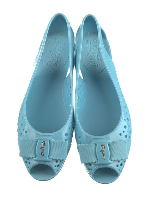 Salvatore Ferragamo Rubber Printed Flats