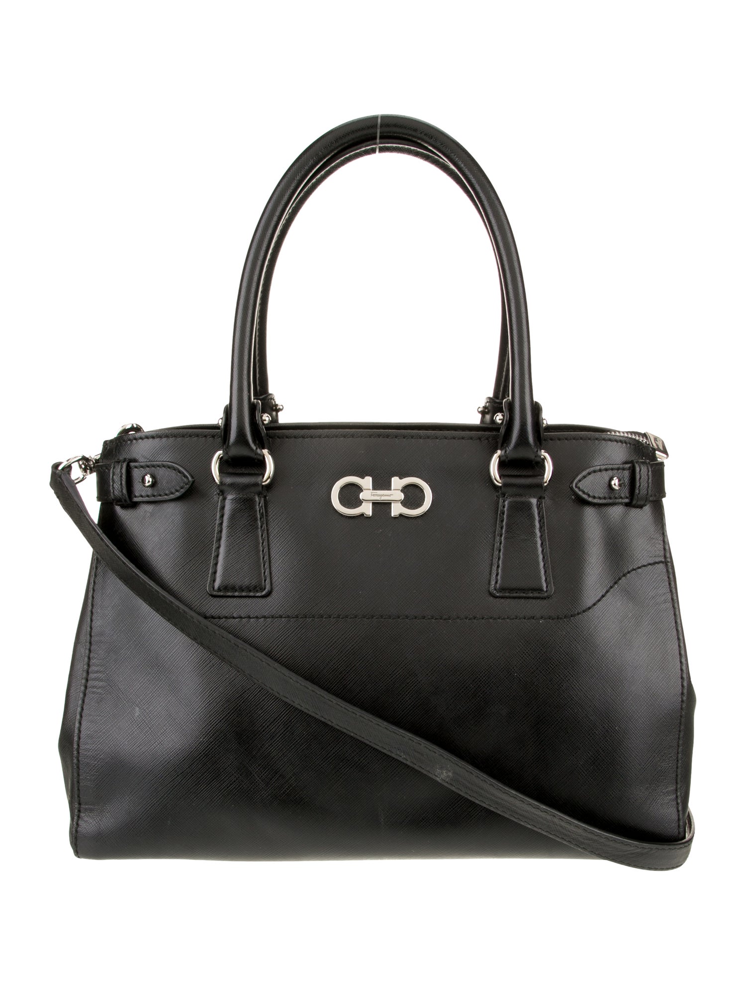 Salvatore Ferragamo Gancini Top Handle Bag