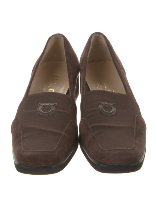 Salvatore Ferragamo Suede Tassel Accents Pumps