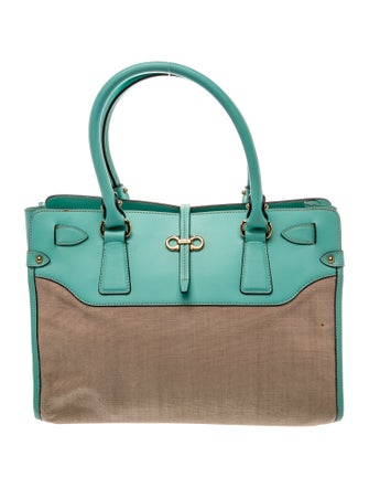 Salvatore Ferragamo Leather Top Handle Bag