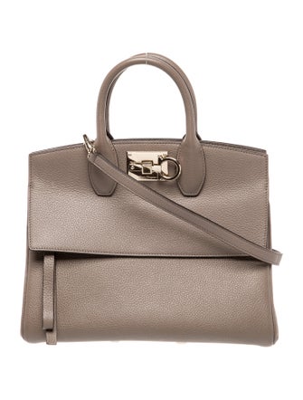 Salvatore Ferragamo Leather Studio Tote Medium