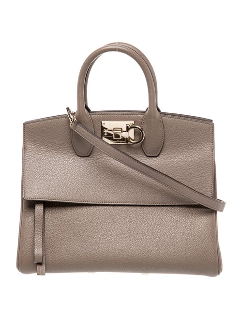 Salvatore Ferragamo Leather Studio Tote Medium