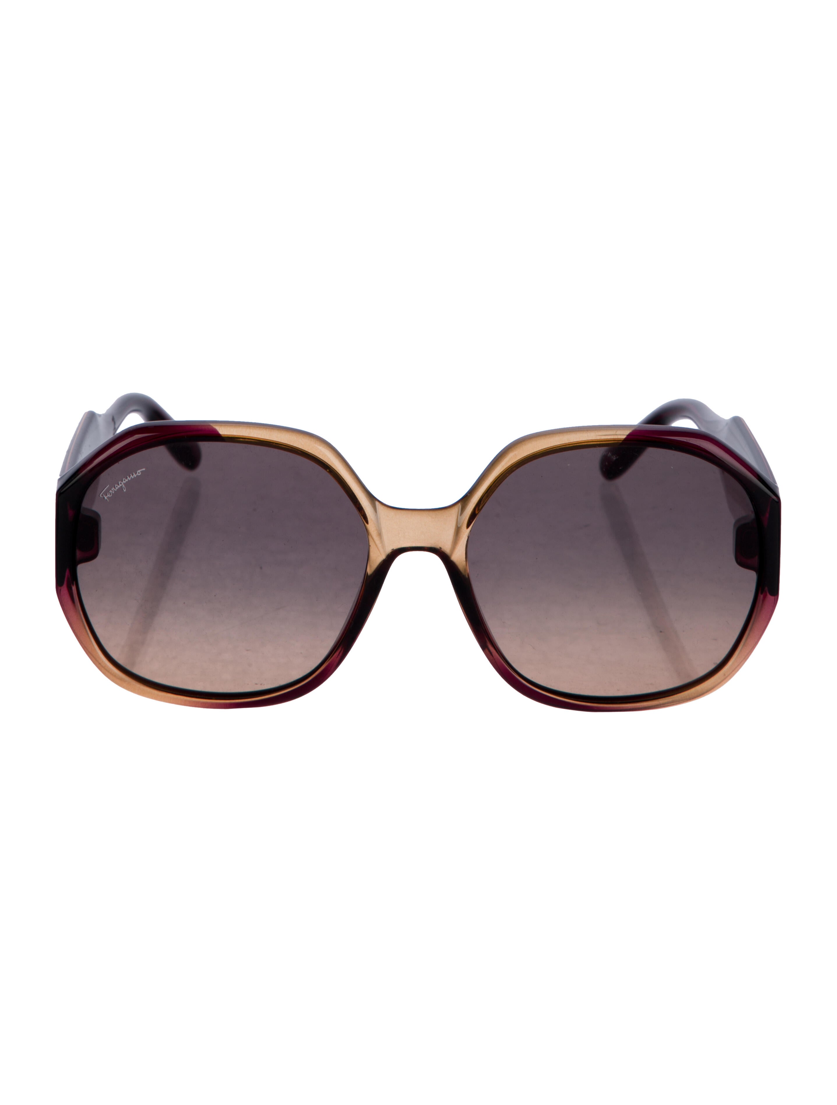 Salvatore Ferragamo Oversize Gradient Sunglasses