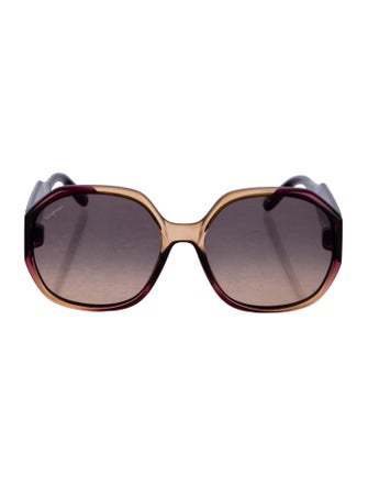 Salvatore Ferragamo Oversize Gradient Sunglasses
