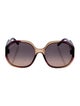 Salvatore Ferragamo Oversize Gradient Sunglasses