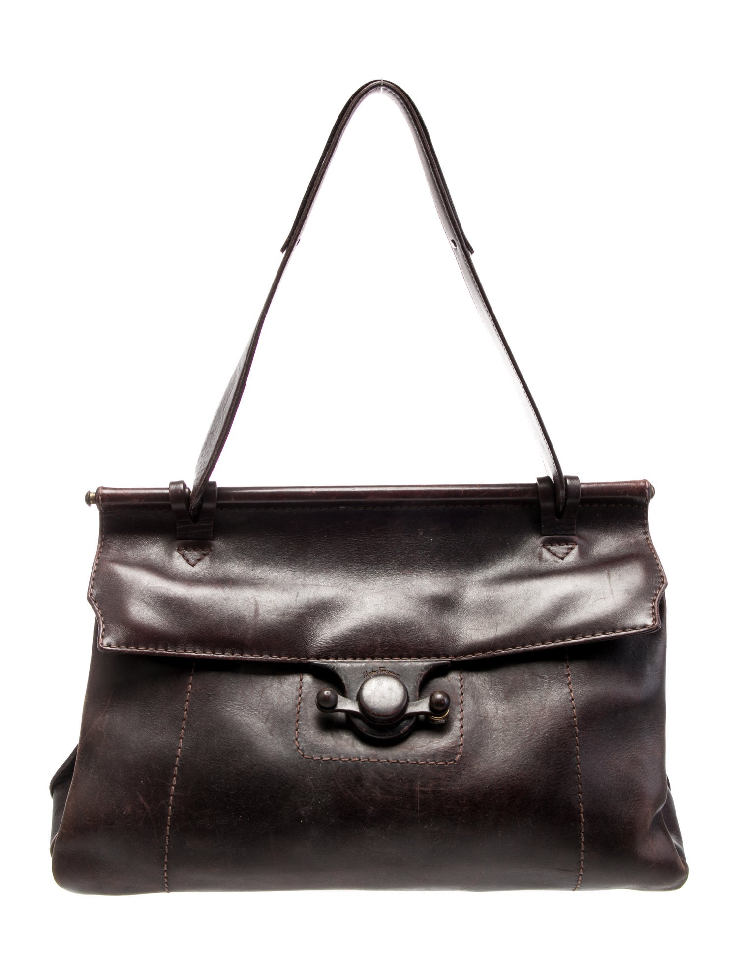 Salvatore Ferragamo Leather Shoulder Bag