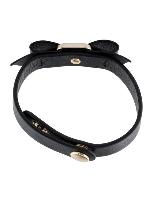 Salvatore Ferragamo Leather Vara Bow Wrap Bracelet