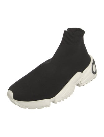 Salvatore Ferragamo Gancini Logo Sock Sneakers