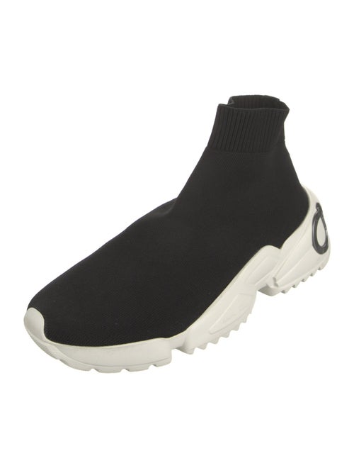 Salvatore Ferragamo Gancini Logo Sock Sneakers