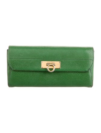 Salvatore Ferragamo Leather Continental Wallet
