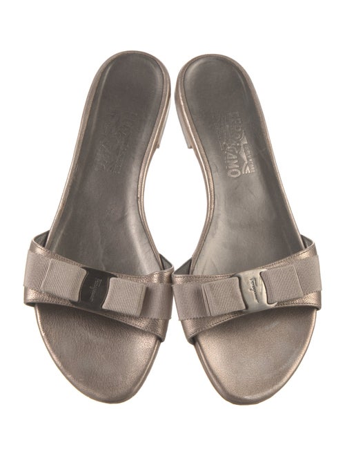 Salvatore Ferragamo Leather Slides