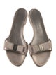 Salvatore Ferragamo Leather Slides