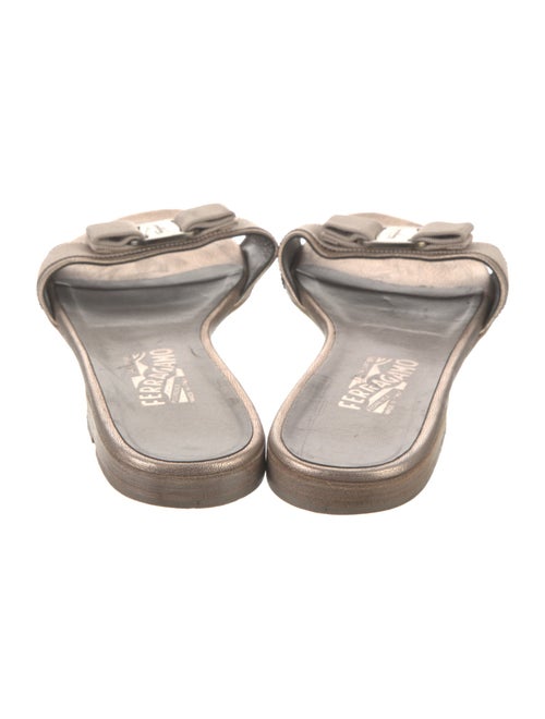 Salvatore Ferragamo Leather Slides
