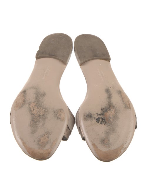 Salvatore Ferragamo Leather Slides