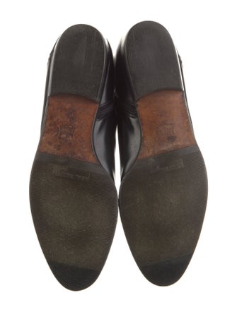 Salvatore Ferragamo Leather Lasercut Accents Riding Boots