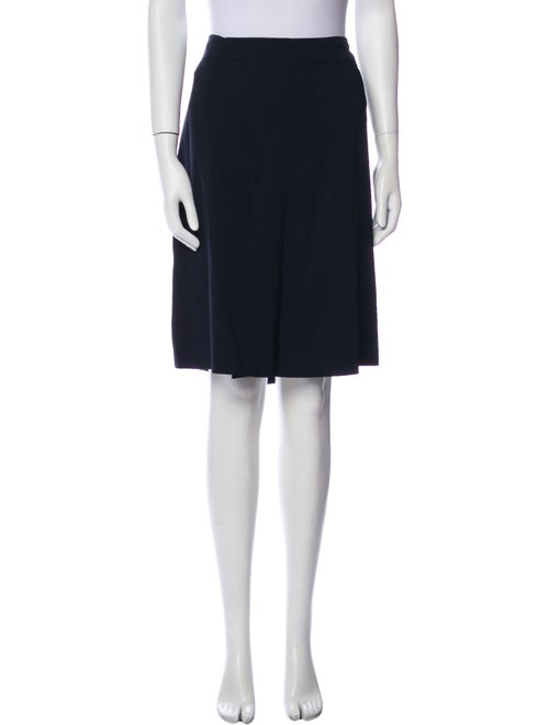 Salvatore Ferragamo Pleated Accents Knee-Length Skirt