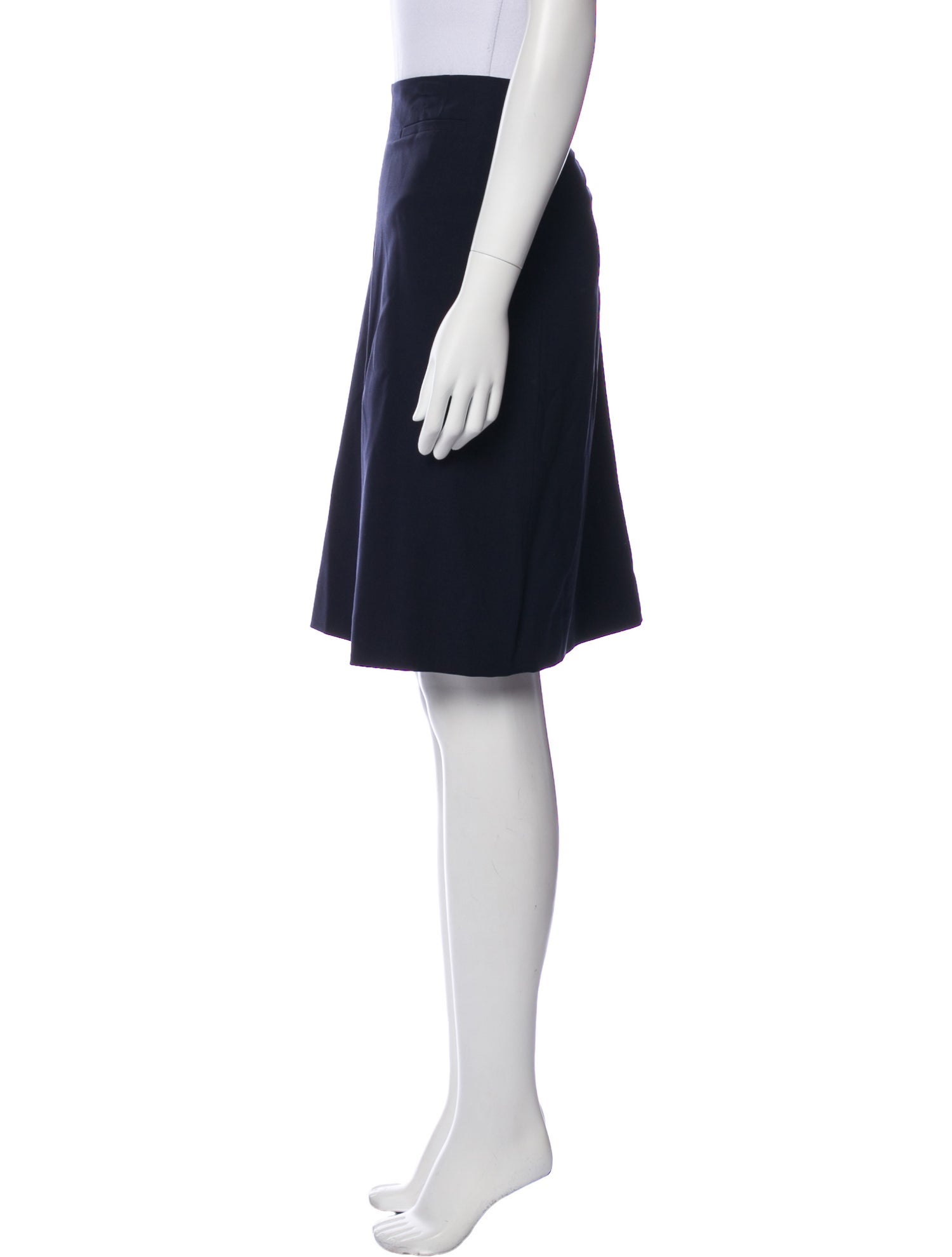 Salvatore Ferragamo Pleated Accents Knee-Length Skirt