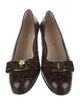 Salvatore Ferragamo Alligator Animal Print Pumps