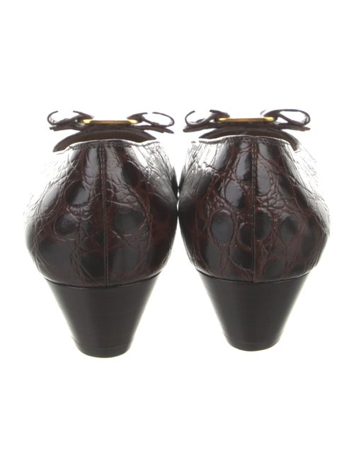 Salvatore Ferragamo Alligator Animal Print Pumps