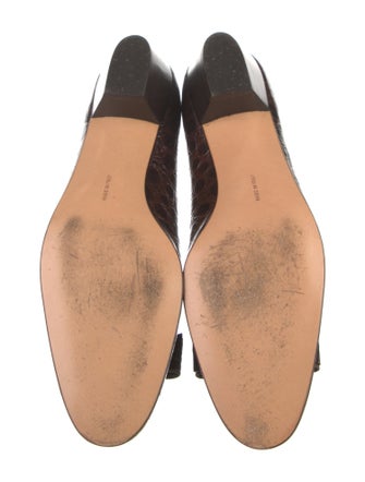 Salvatore Ferragamo Alligator Animal Print Pumps