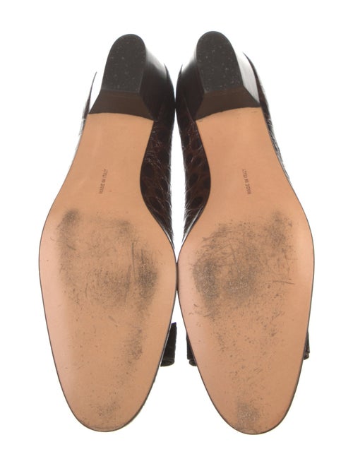 Salvatore Ferragamo Alligator Animal Print Pumps