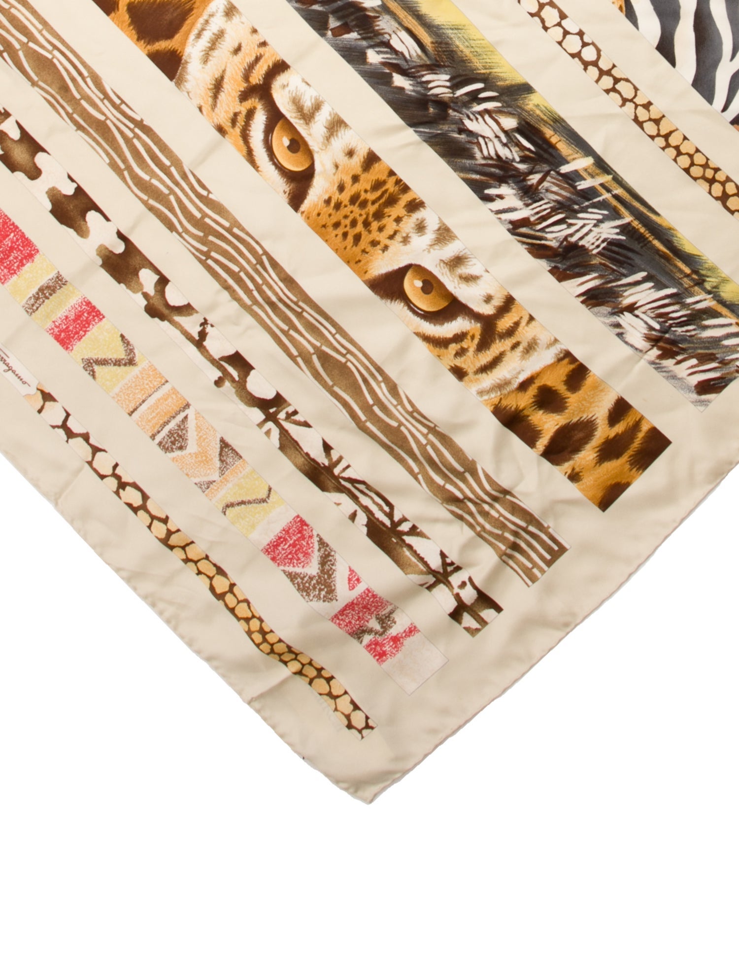 Salvatore Ferragamo Silk Animal Print Bandana