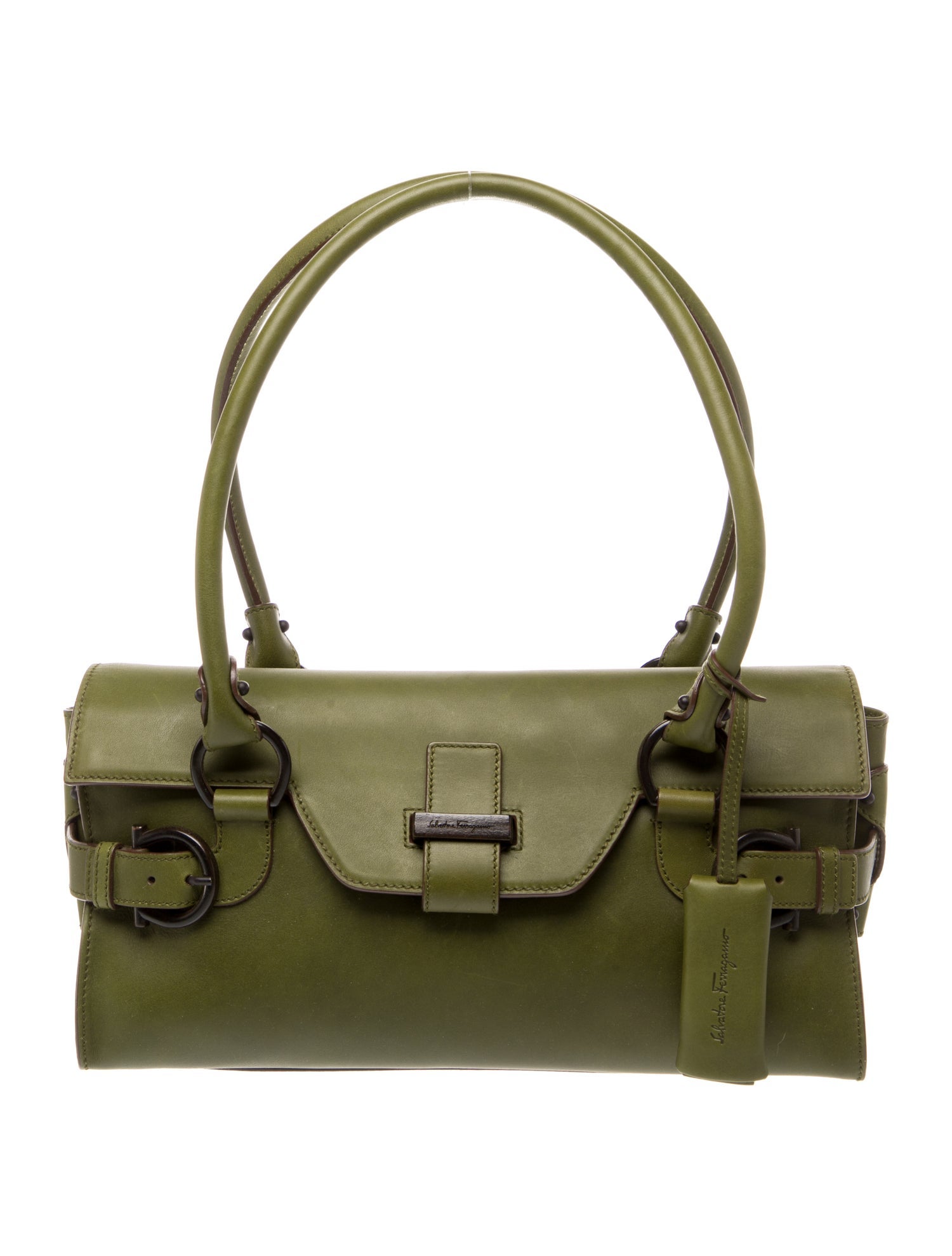 Salvatore Ferragamo Leather Top Handle Bag