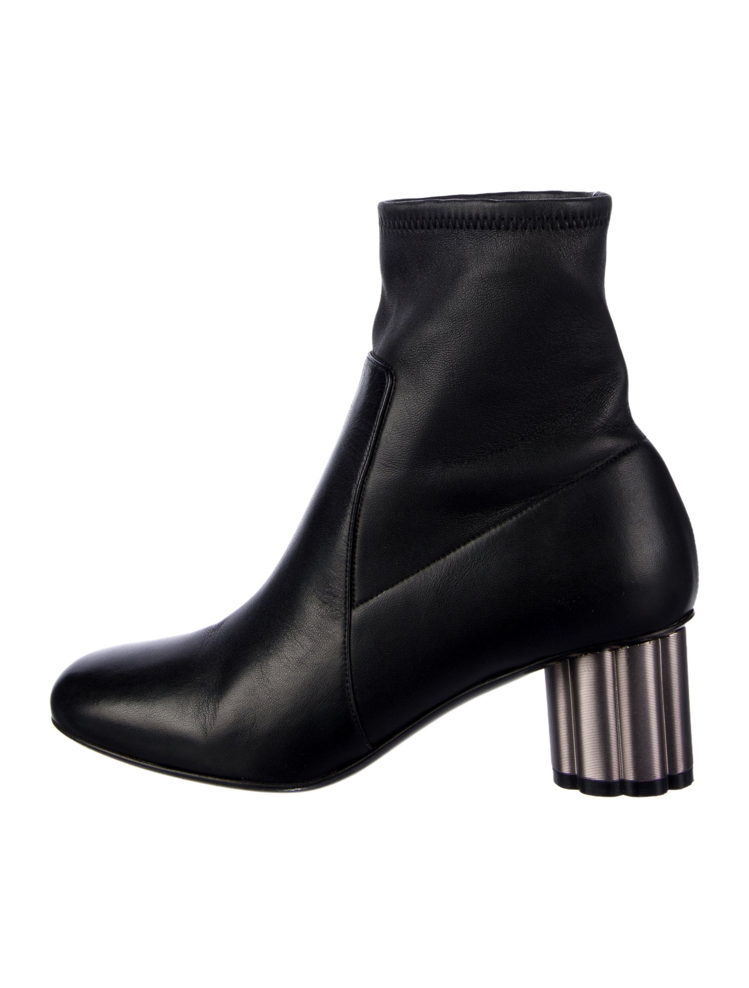 Salvatore Ferragamo Leather Sock Boots