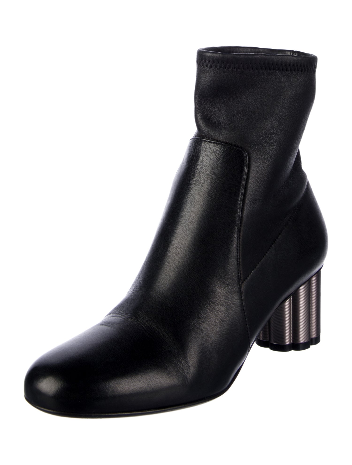 Salvatore Ferragamo Leather Sock Boots