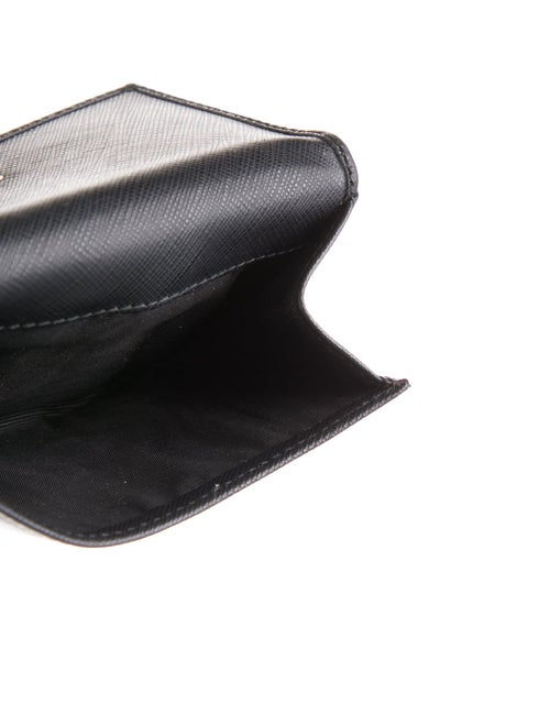 Salvatore Ferragamo Gancini Logo Leather Trifold Wallet