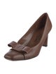 Salvatore Ferragamo Vara Bow Accent Leather Pumps