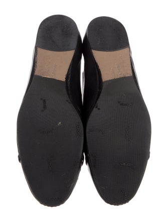 Salvatore Ferragamo Leather Bow Accents Ballet Flats