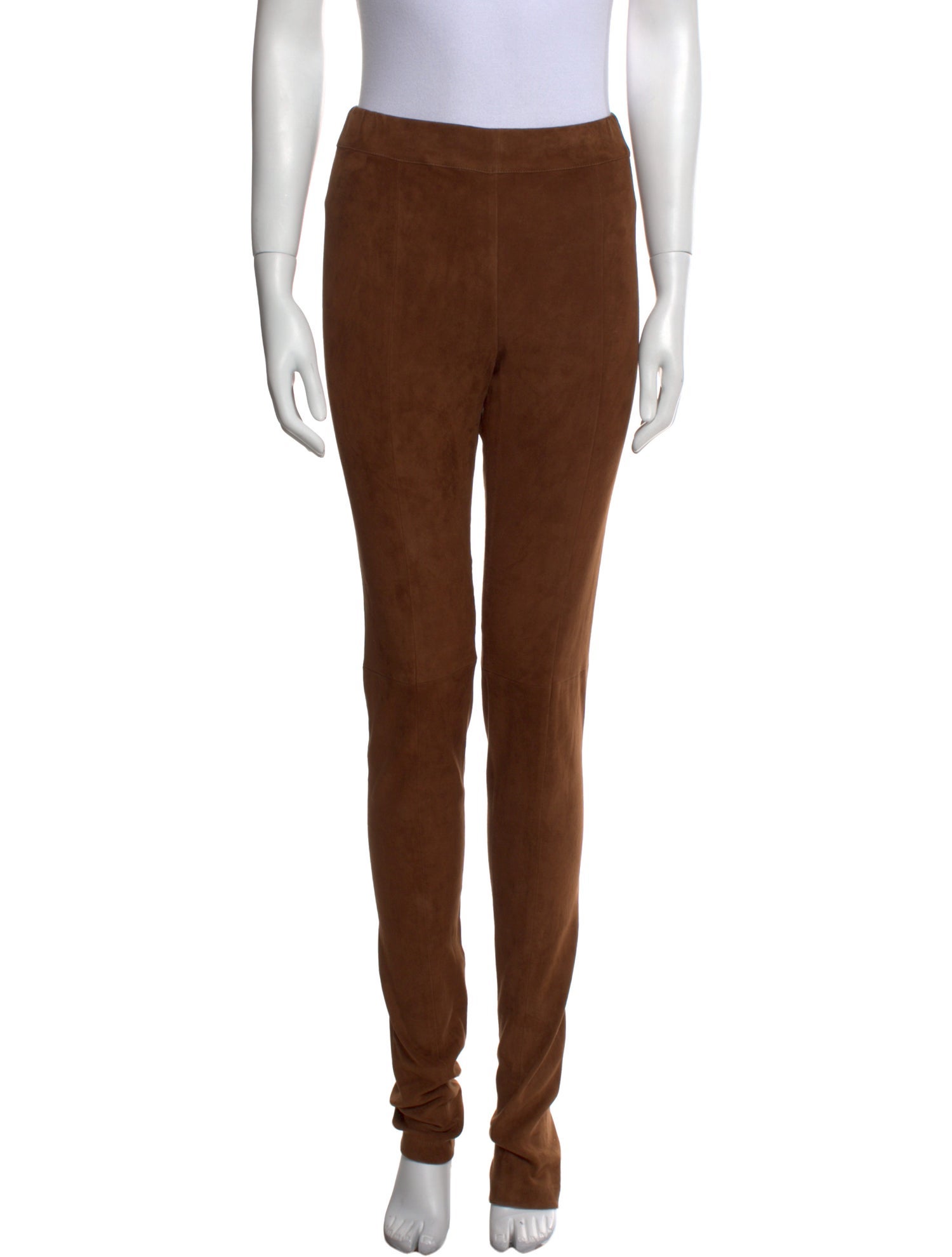 Salvatore Ferragamo Leather Skinny Leg Pants