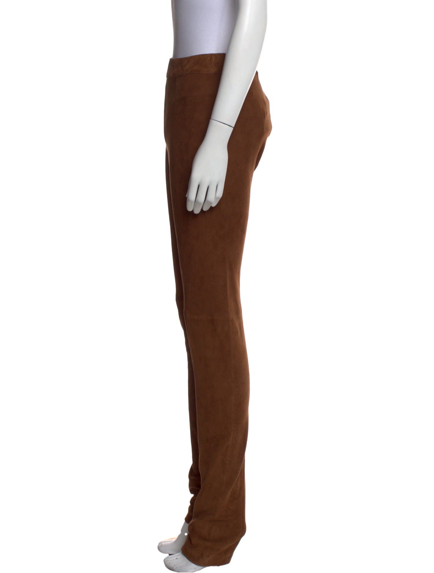 Salvatore Ferragamo Leather Skinny Leg Pants