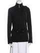 Salvatore Ferragamo Wool Mock Neck Sweatshirt